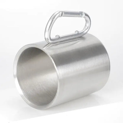 Stainless Steel Portable Travel Mug with Locking Clip