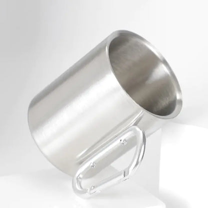 Stainless Steel Portable Travel Mug with Locking Clip